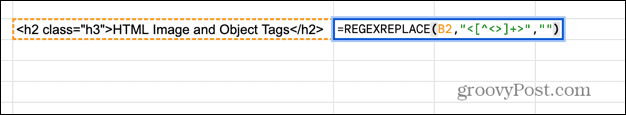 أوراق جوجل regexreplace الصيغة