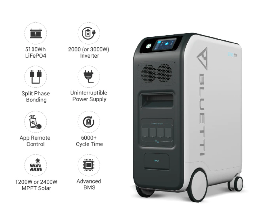 أطلقت شركة BLUETTI نظام الطاقة الاحتياطية المنزلي EP500 على Kickstarter