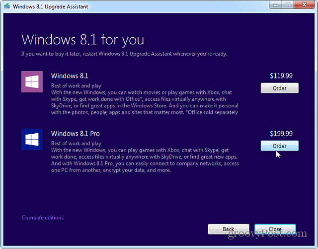 كيفية ترقية Windows 7 إلى Windows 8.1 باستخدام Upgrade Assistant