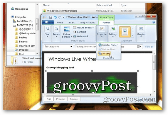 كيفية تشغيل Windows Live Writer من Dropbox