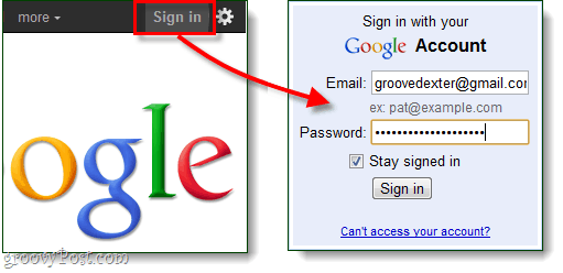 تسجيل الدخول إلى حساب Google الخاص بك