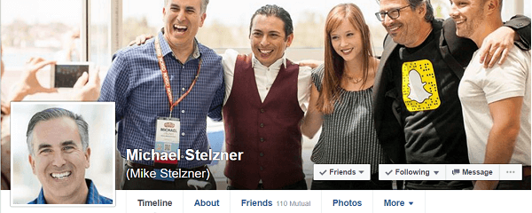 انضم مايكل ستيلزنر إلى Facebook بناءً على توصية آن هاندلي من MarketingProf.