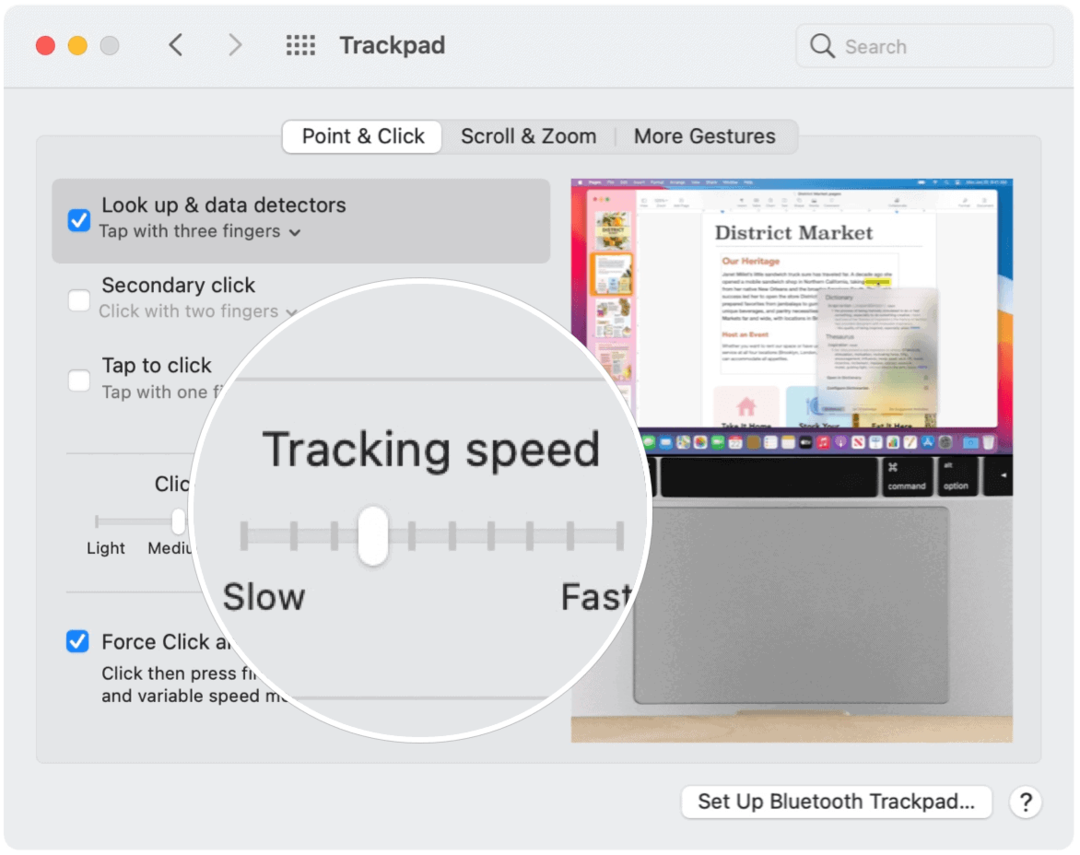 إصلاح المشاكل مع سرعة تتبع Mac Mouse TrackPad