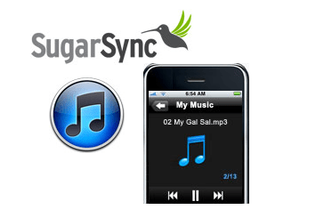 SugarSync + iTunes و iPhone