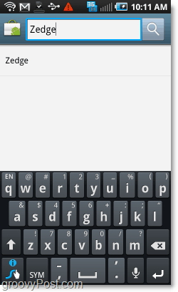 ابحث في سوق android عن zedge