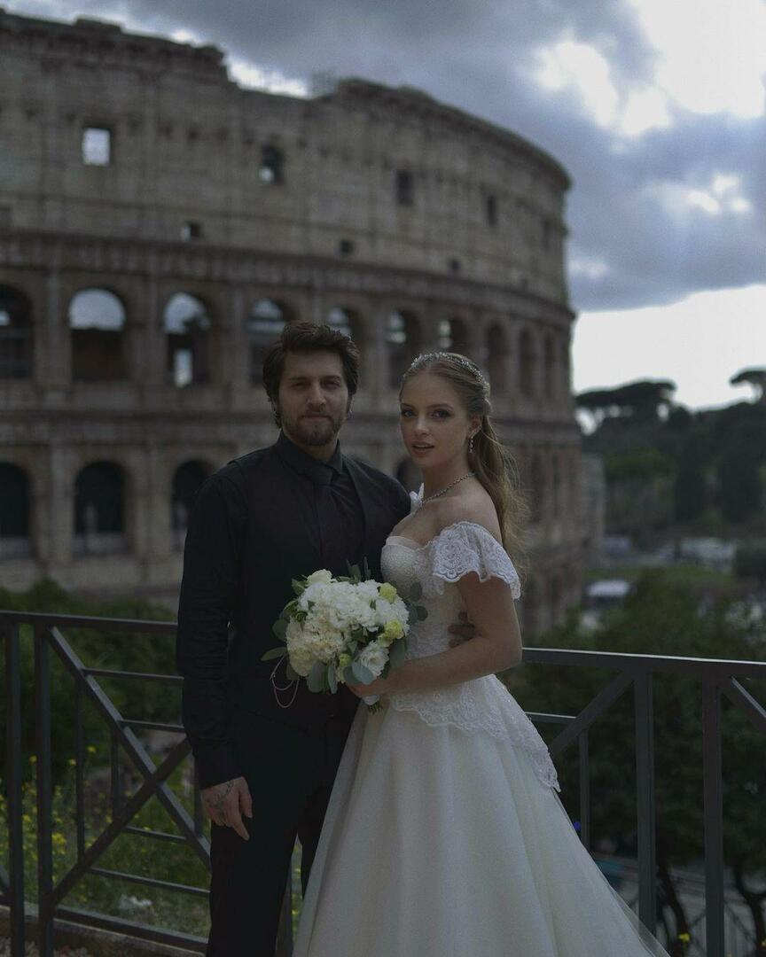 أقيم حفل زفاف الزوجين المشهورين في روما