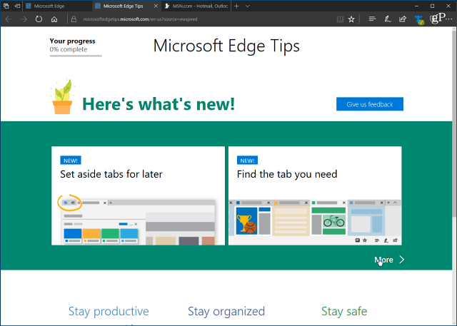 قم بتعطيل صفحة الترحيب المزعجة لـ Microsoft Edge "التشغيل الأول" في Windows 10