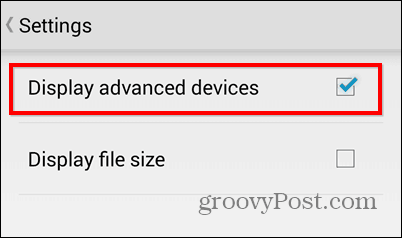 تصدير الملفات في Dropbox لنظام Android مباشرة إلى بطاقة SD