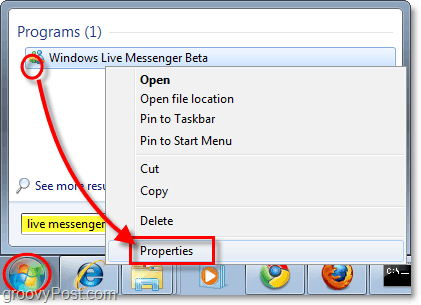 كيفية وضع Live Messenger في علبة نظام Windows 7
