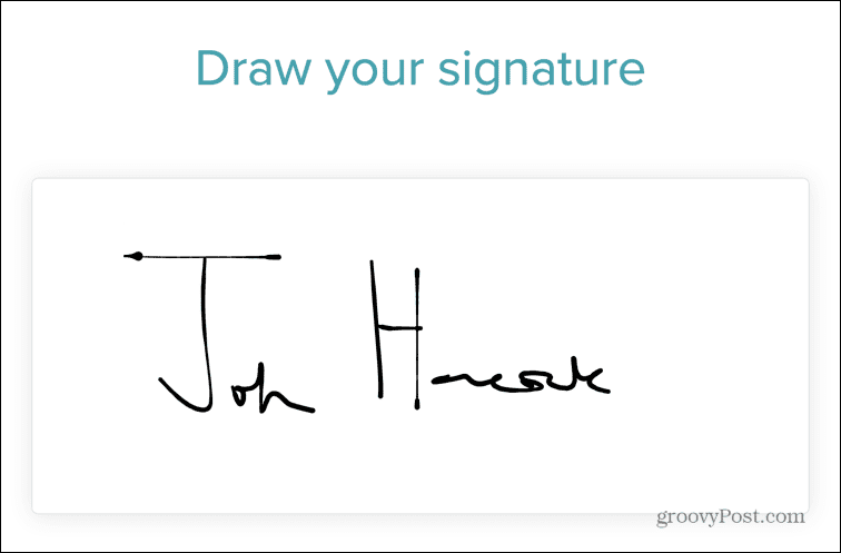 رسم التوقيع
