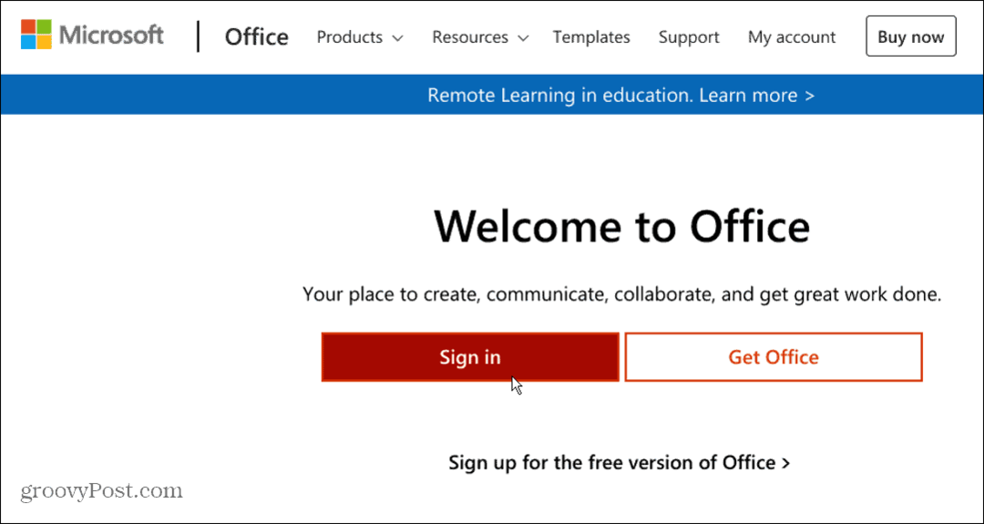 استخدم office-dot-com Microsoft office على جهاز chromebook