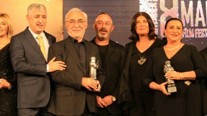 تلقى Şener Şen "جائزة الشرف" من يد Cem Yılmaz
