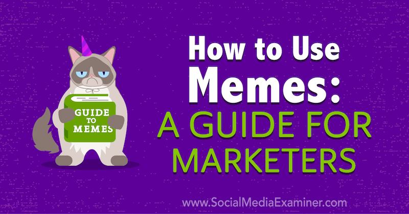 كيفية استخدام Memes: دليل للمسوقين بقلم Julia Enthoven على وسائل التواصل الاجتماعي Examiner.