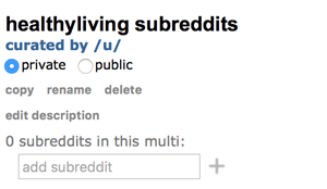 إضافة subreddits إلى multireddit