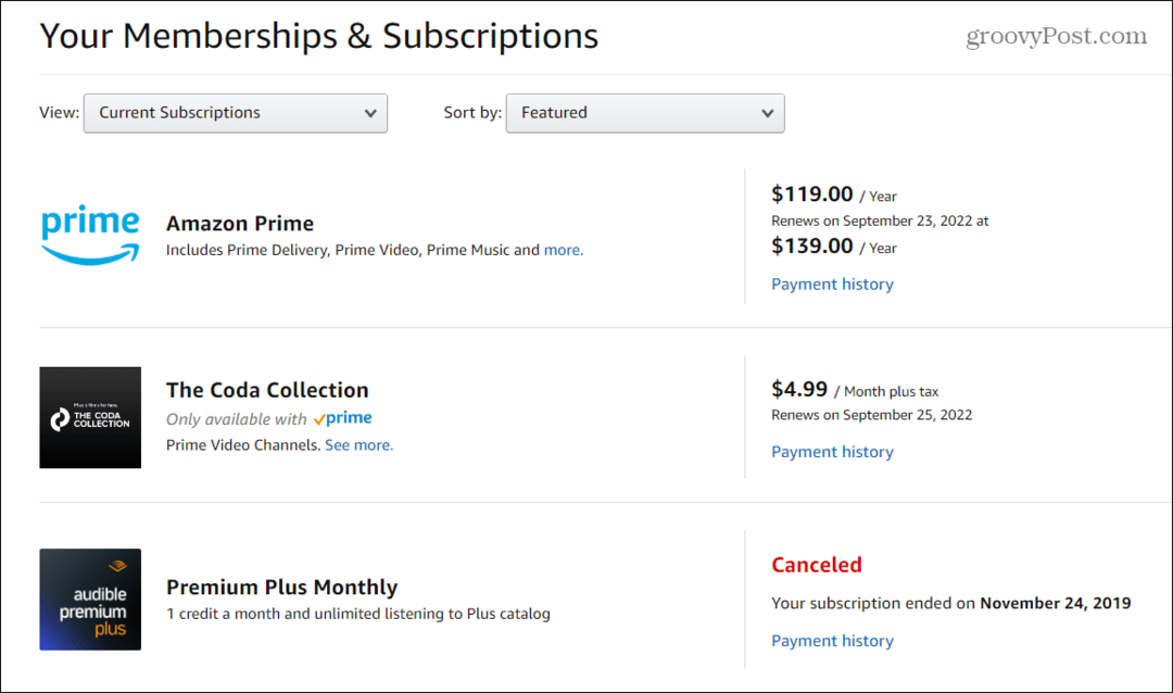 كيفية إلغاء الاشتراكات على Amazon Prime Video