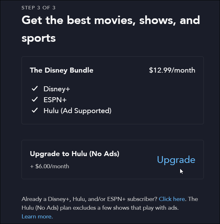 حزمة disney-plus-no-ads-bundle