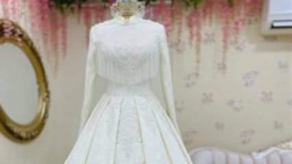 ما هي فساتين زفاف الحجاب 2018؟