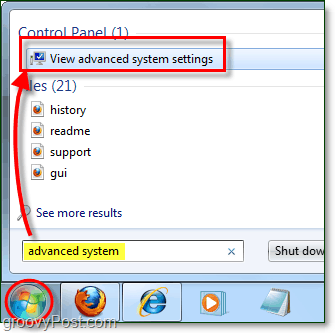 كيفية عرض خيارات أداء النظام المتقدمة في ويندوز 7