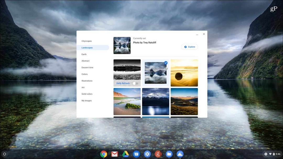 كيفية تغيير خلفية سطح المكتب على Google Chromebook
