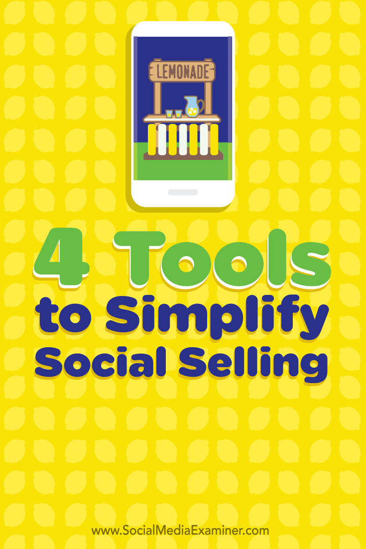 أربع أدوات لتبسيط البيع الاجتماعي