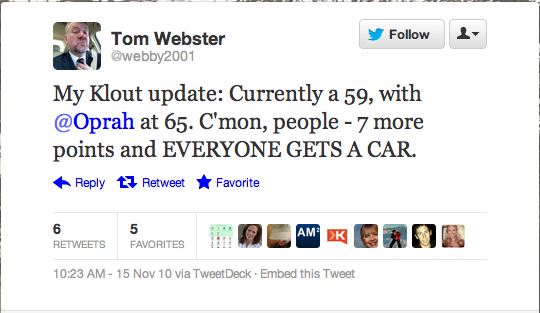 توم ويبستر تويتر