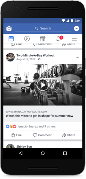 يقوم Facebook بتخفيض المشاركات التي تحتوي على أزرار تشغيل فيديو مزيفة ومقاطع فيديو لصورة ثابتة فقط.