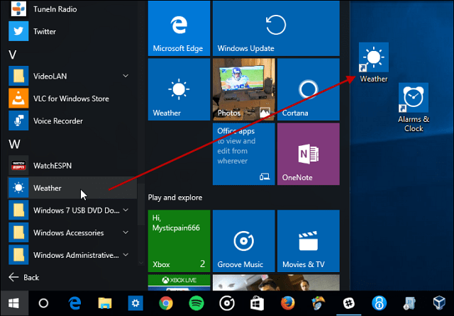 نصيحة Windows 10: إنشاء اختصارات سطح المكتب للتطبيقات العامة