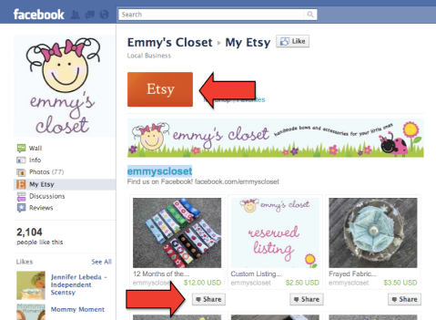 حصة emmy etsy على الفيسبوك