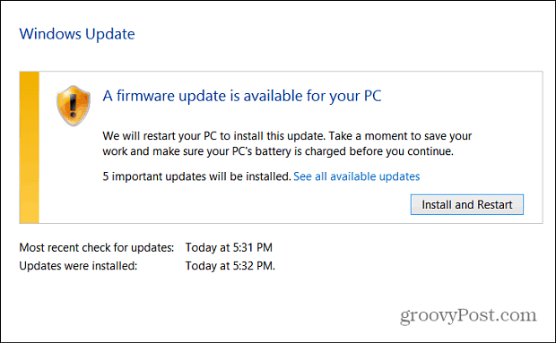 البرامج الثابتة لـ Windows Update