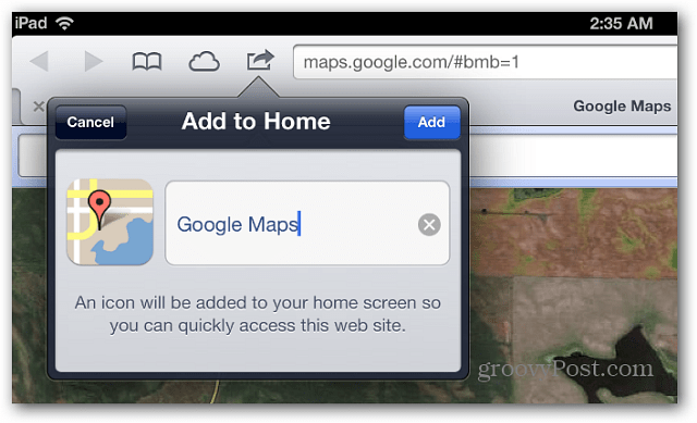 نصيحة iOS 6: أضف خرائط Google إلى الشاشة الرئيسية