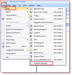 كيفية إنشاء ملفات .PST باستخدام Outook 2007 أو Outlook 2003:: groovyPost.com