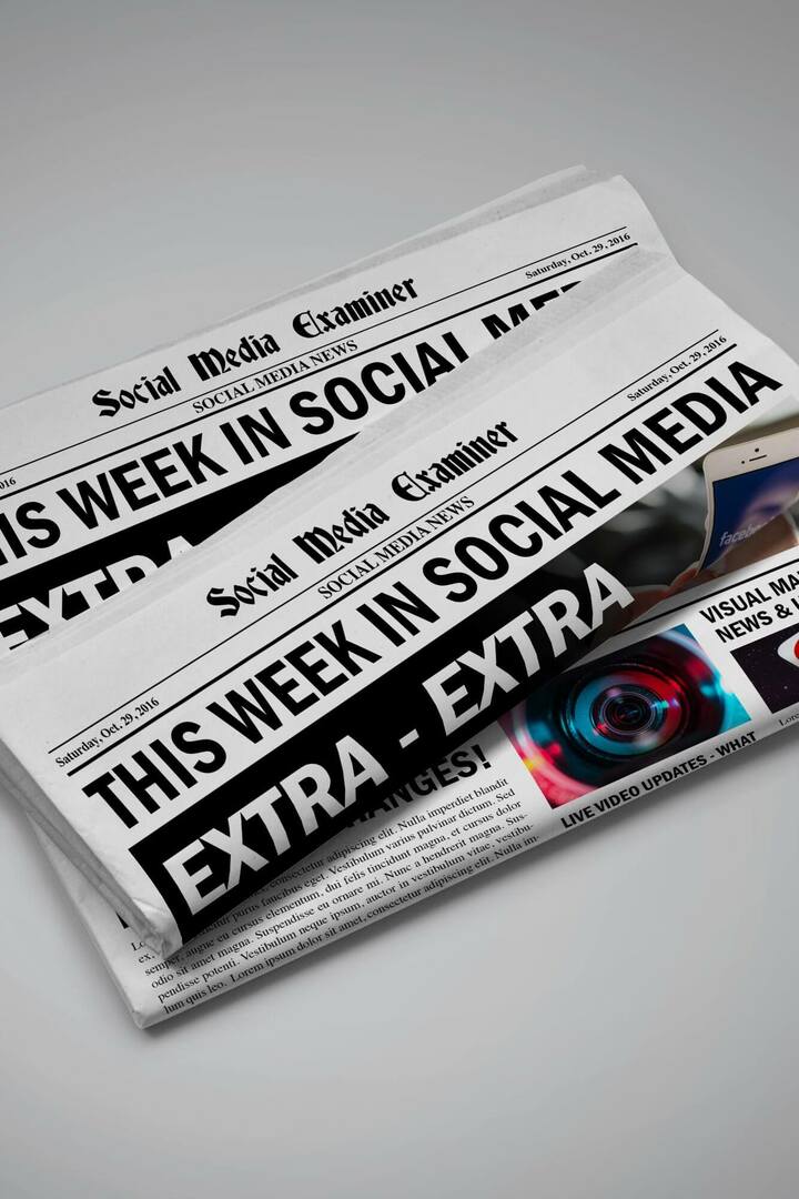 يُطلق YouTube شاشات نهاية للجوّال: هذا الأسبوع في وسائل التواصل الاجتماعي: Social Media Examiner