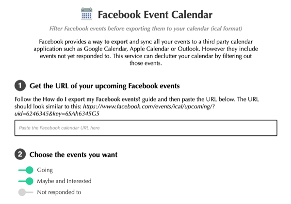 اكتشاف البودكاست للتسويق عبر وسائل التواصل الاجتماعي لهذا الأسبوع: تقويم أحداث Facebook.