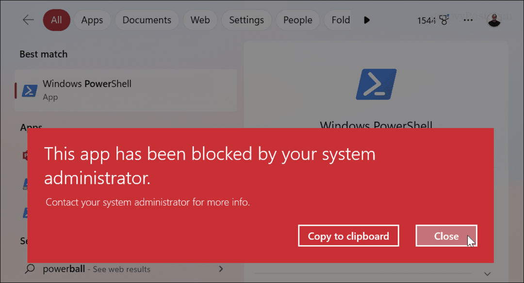 حظر الوصول إلى تطبيق سطح المكتب على نظام Windows