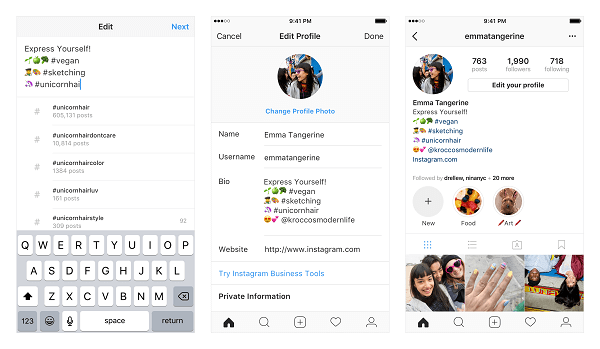 يتيح Instagram الآن للمستخدمين الارتباط بعدة علامات تصنيف وحسابات أخرى من ملفاتهم الشخصية.