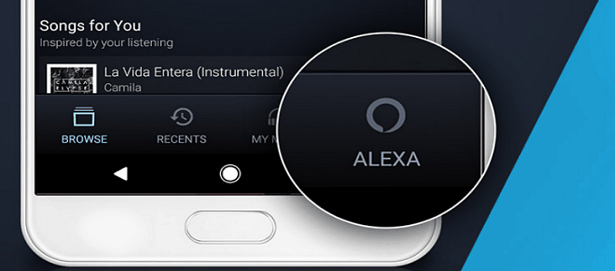 alexa amazon mobile music app