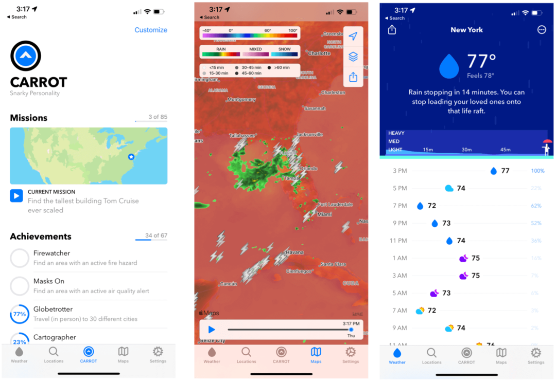 أفضل تطبيقات iPhone للجزر والطقس