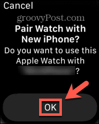 Apple Watch تؤكد الاقتران
