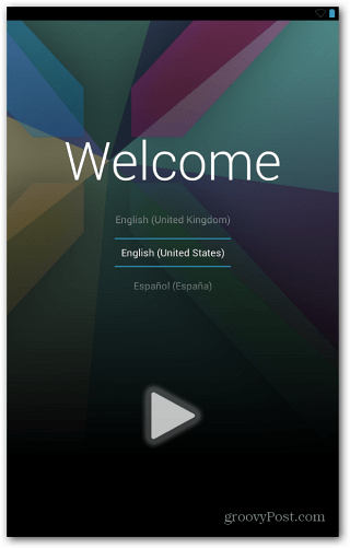 شاشة ترحيب Nexus 7