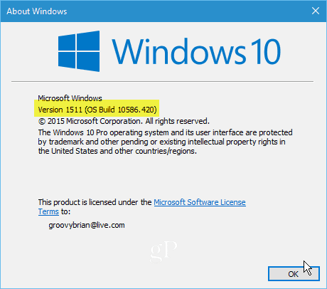 Windows 10 10586-420