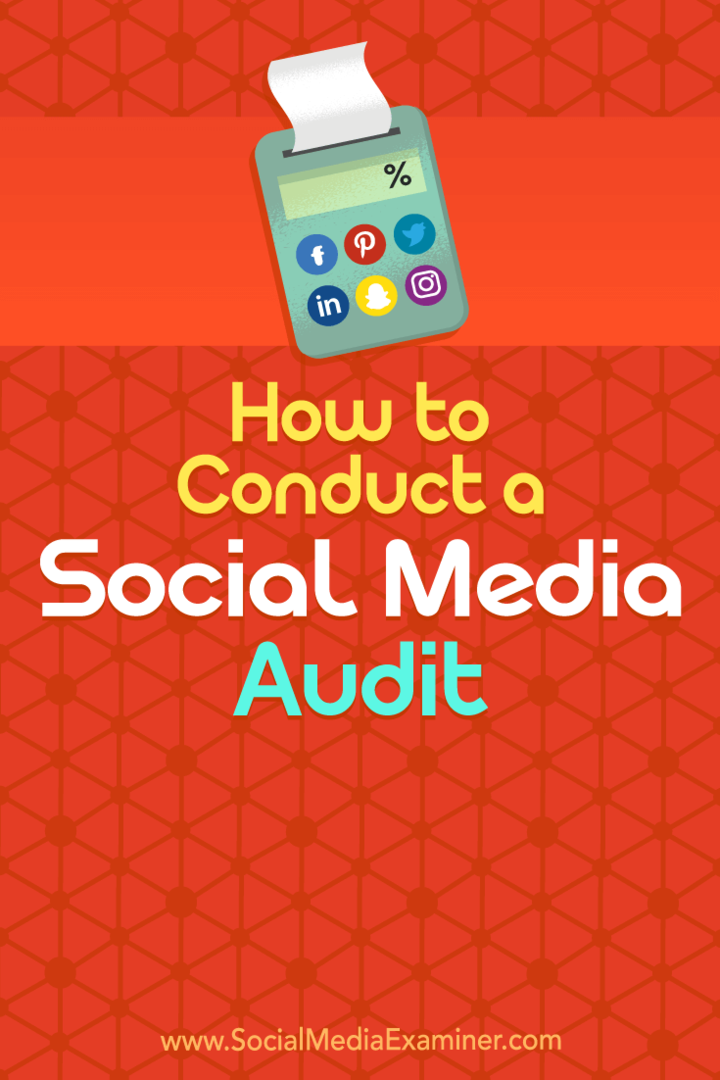 كيفية إجراء تدقيق لوسائل التواصل الاجتماعي بواسطة Ana Gotter على أداة فحص وسائل التواصل الاجتماعي.