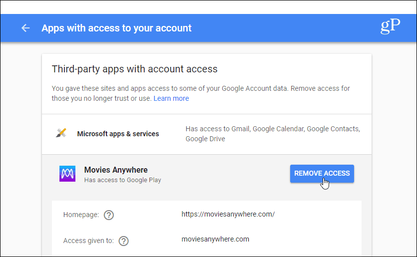 تطبيقات الطرف الثالث مع الوصول إلى حساب Gmail
