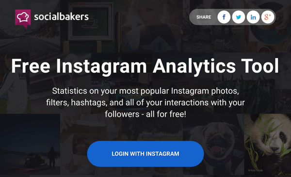 سجّل الدخول باستخدام Instagram للوصول إلى تقرير Socialbakers المجاني.