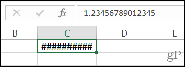 عدد الرموز في Excel