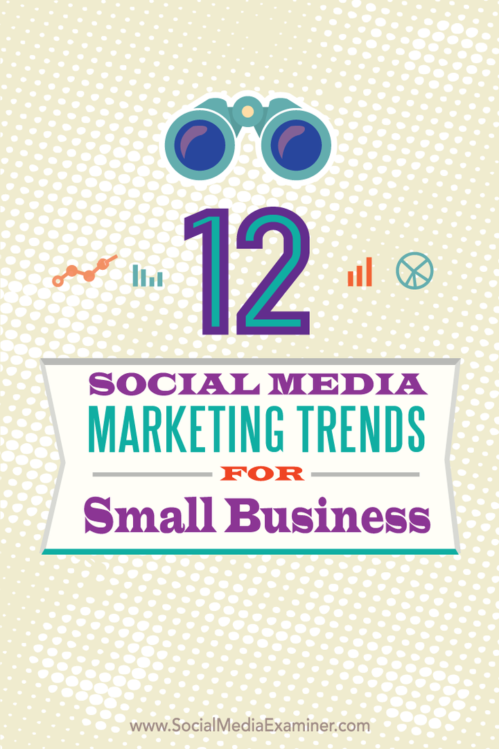 12 اتجاهات التسويق عبر وسائل التواصل الاجتماعي للأعمال الصغيرة: ممتحن وسائل التواصل الاجتماعي