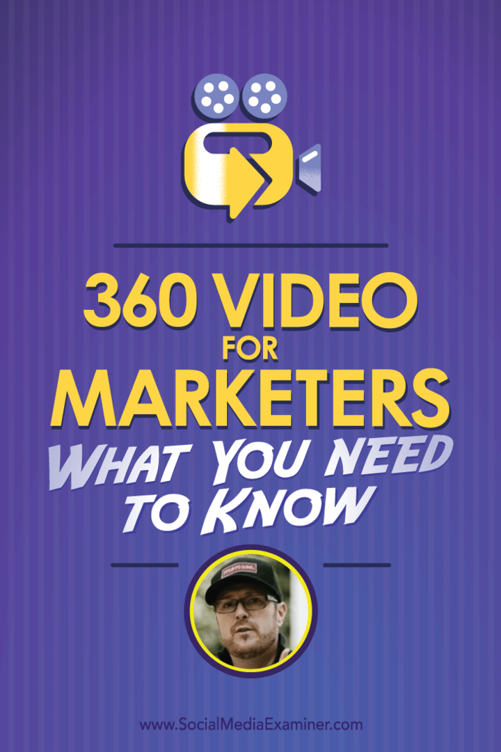 يتحدث رايان أندرسون بيل مع مايكل ستيلزنر حول 360 Video للمسوقين وما تحتاج إلى معرفته.