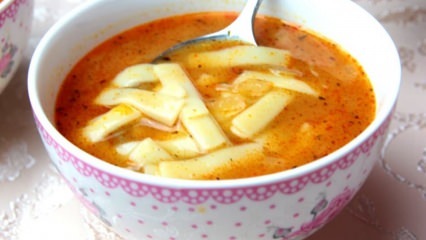 وصفة حساء المعكرونة اللذيذة