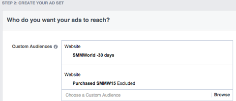 SMMW15 مجموعة إعلانات الفيسبوك