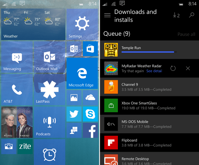 Windows 10 Mobile Build 10149 جولة مرئية للميزات الجديدة