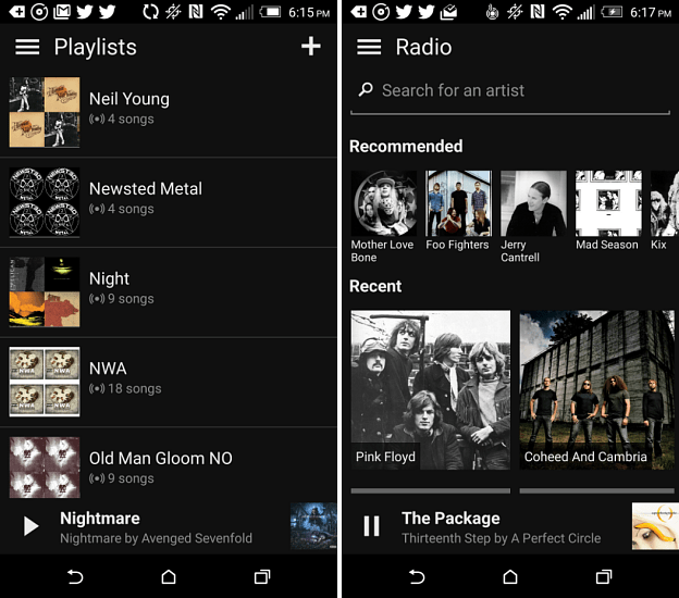 موسيقى Groove على Android